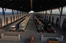 Nave central del Museo del Ferrocarril de Madrid