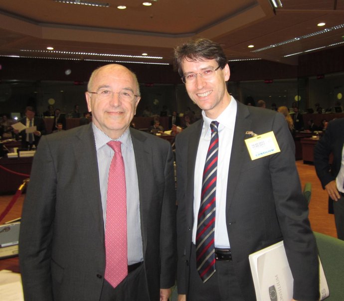 El consejero de Cultura, Gonzalo Capellán, y el vicepresidente de la Comisión de