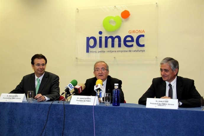 Pere Cornellà, Josep González e Iñaki Frade (Pimec)