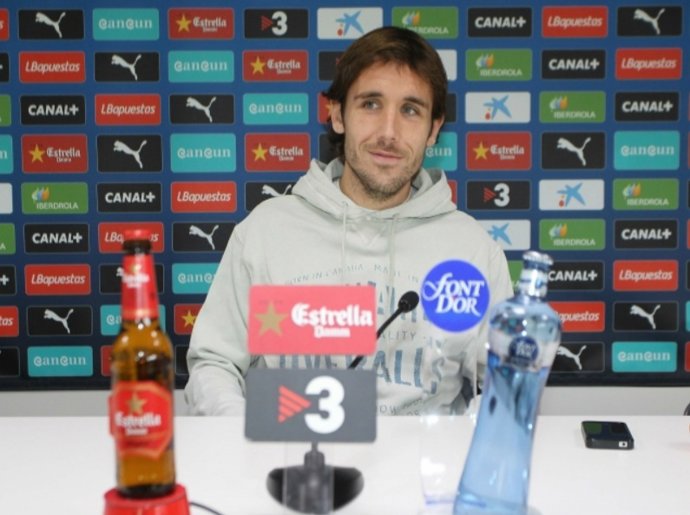 El jugador del RCD Espanyol Joan Verdú