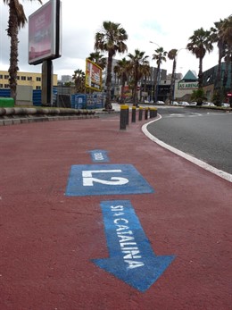 Señal horizontal de Guaguas