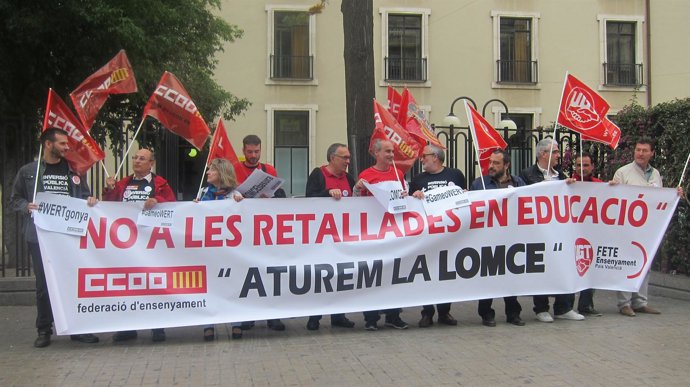 Protesta en Valencia contra la LOMCE