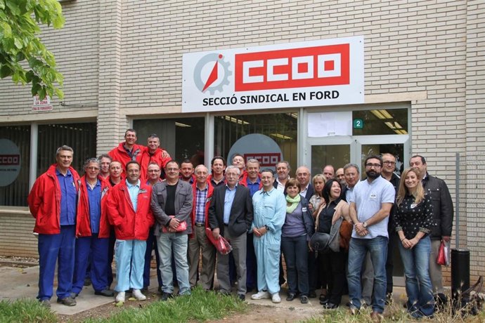 Una delegación de CCOO  visita Ford