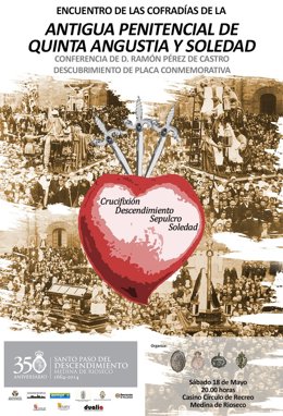 Cartel de actos del 350 aniversario de la Hermandad del Descendimiento
