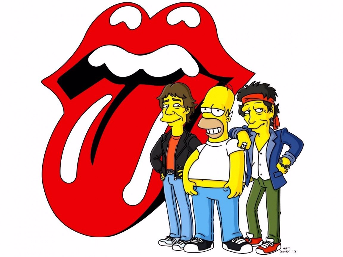 Mick Jagger y Keith Richards en Los Simpsons