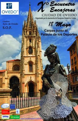 Cartel encuentro de encajeras.