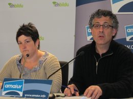 Onintza Enbeitia y Xabier Mikel Errekondo de Amaiur