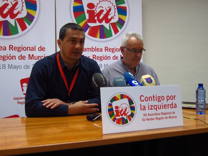 Cayo Lara junto a José Antonio Pujante