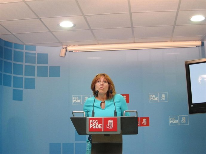 Carmen Acuña en una rueda de prensa