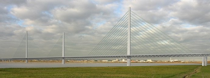 Puente que se construirá sobre el río Mersey, en Reino Unido
