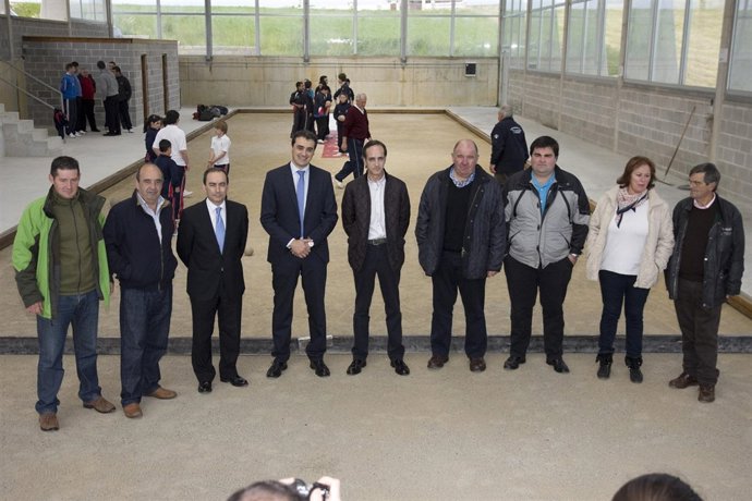 Inauguración de la bolera de Oreña