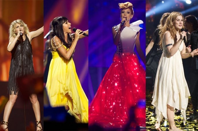 Amedine Borgois, Raquel del Rosario, Aliona Moon y Emilie Forest