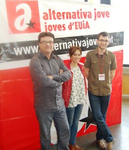 Joan Josep Nuet (EUiA) en una jornada con las juventudes de su partido