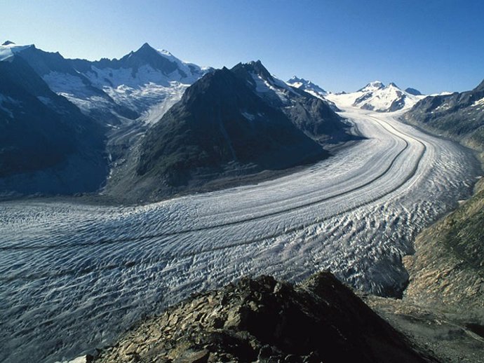 Glaciar en Suiza