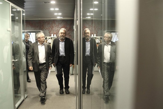 Los líderes de CCOO y UGT , Ignacio Fernández Toxo y Cándido Méndez