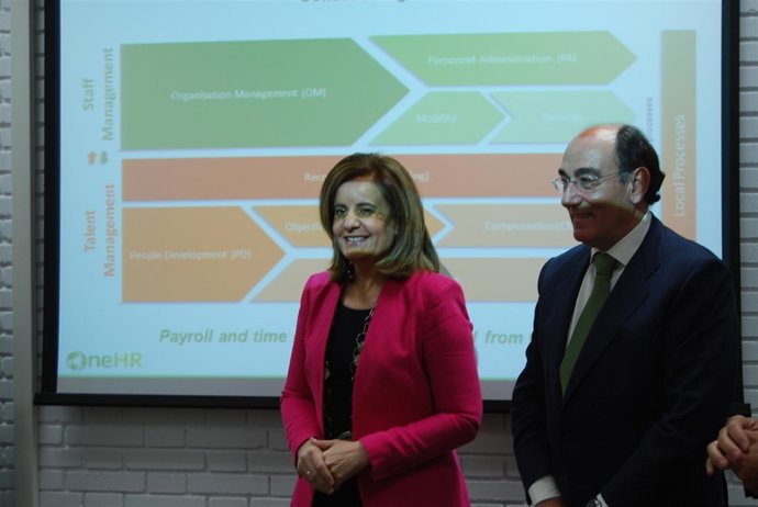 Fátima Báñez e Ignacio Sánchez Galán