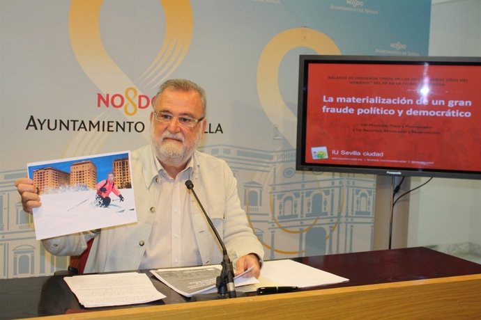 El portavoz de IU en el Ayuntamiento de Sevilla, Antonio Rodrigo Torrijos