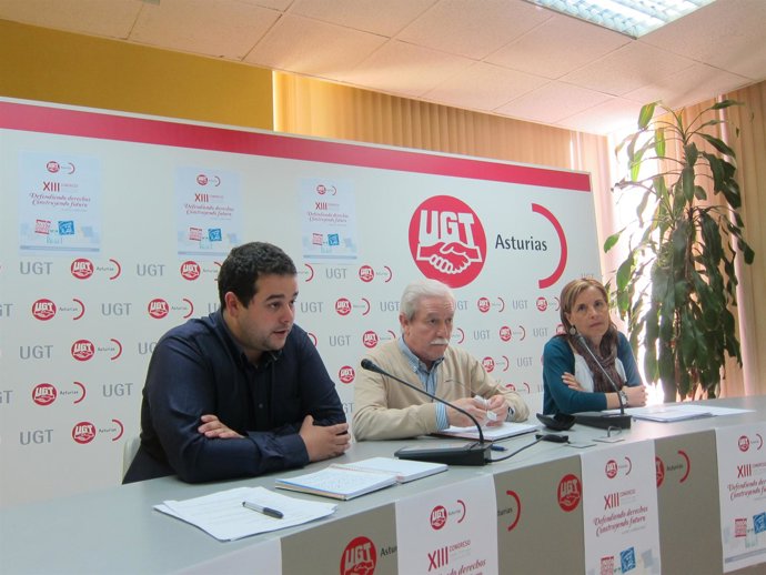 Por la izquierda, Braga, Suárez y Celemín, en rueda de prensa. 