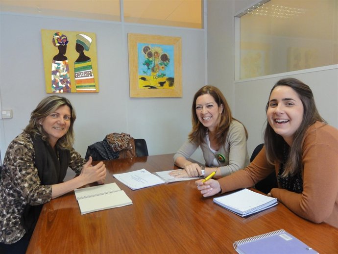 Botín, Áriz y Rodríguez en el encuentro