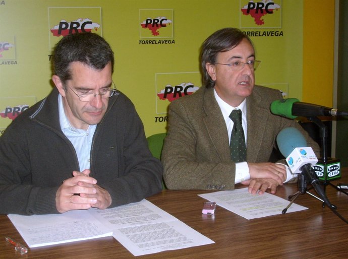 Pedro Pérez Noriega y Pedro García Carmona, ediles del PRC de Torrelavega