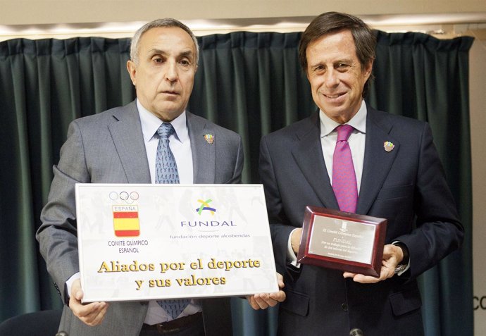 Alejandro Blanco y el alcalde de Alcobendas, Ignacio García Vinuesa