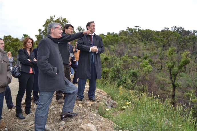 Visita del conseller Pelegrí a la zona afectada
