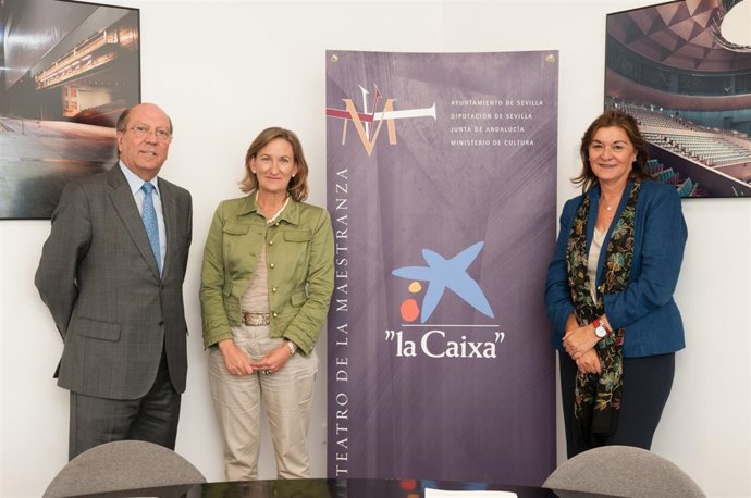 Firma de convenio entre La Caixa y Teatro de la Maestranza