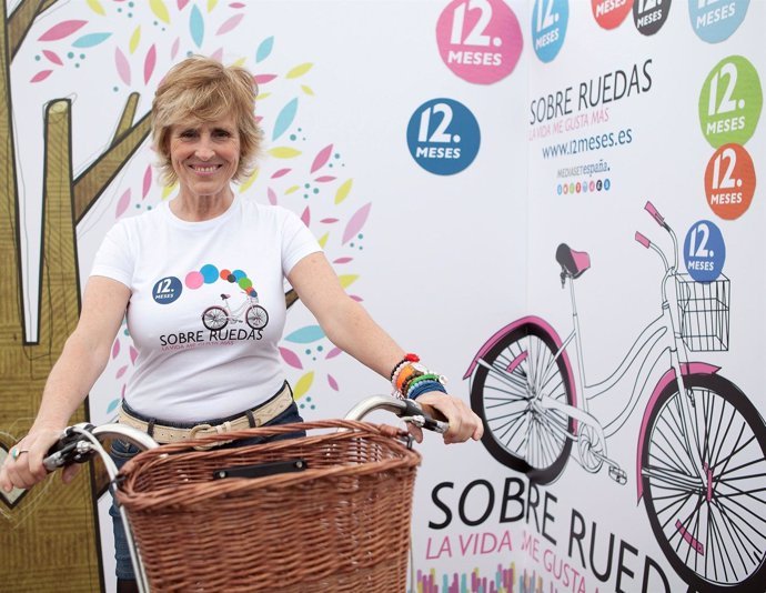 Mercedes Milá, en la campaña de Mediaset España 'Sobre ruedas la vida me gusta m