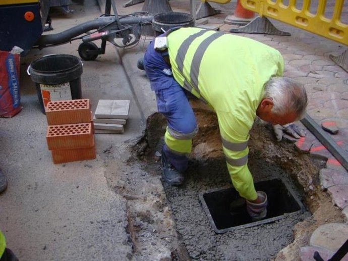 Trabajador en una obra