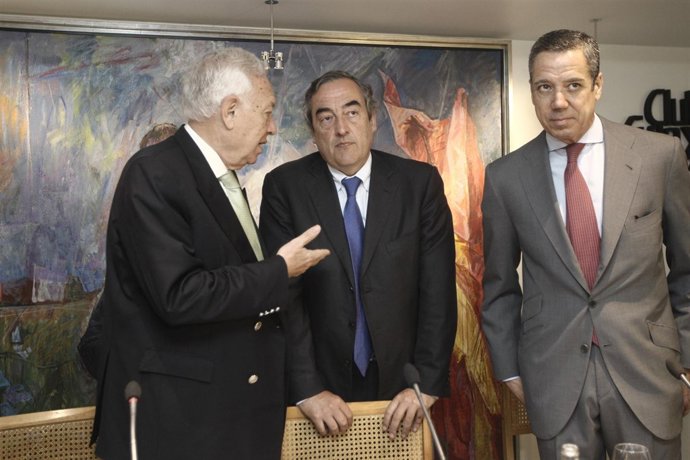 Juan Rosell, José Manuel García Margallo y Eduardo Zaplana