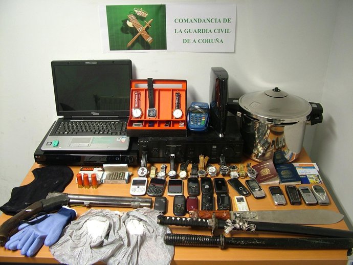 Operación Brigabalín en Bergondo (A Coruña)