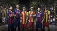 La camiseta del Barça recupera las franjas estrechas y la 'Senyera' se estrena como segunda equipación