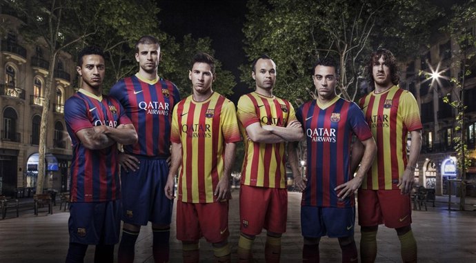 Nuevas equipaciones del FC Barcelona para 2013/14