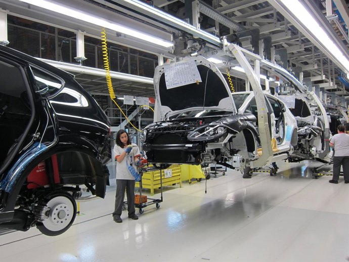 Fábrica de Seat en Martorell, línea de producción