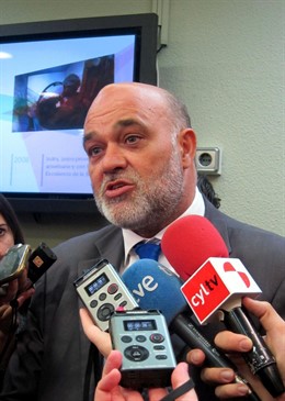 En la imagen, el director de Seguridad de Indra, Alberto Calvo, en el Centro de 