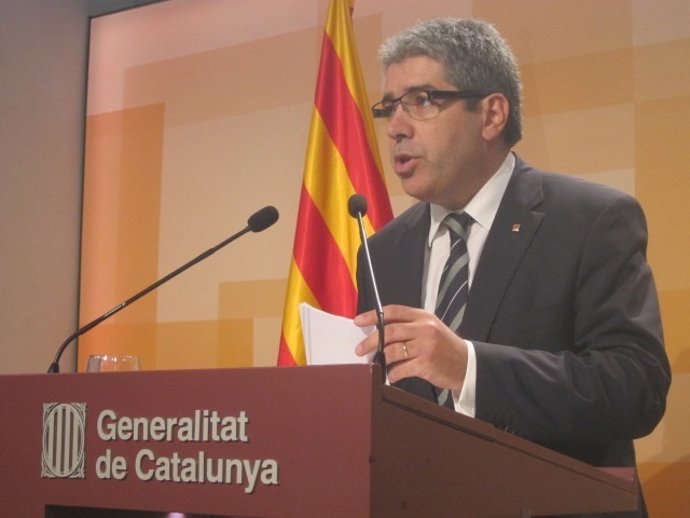 El conseller Francesc Homs, tras el Consell Executiu