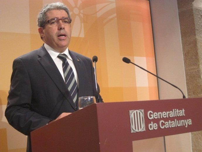 El conseller Francesc Homs, tras el Consell Executiu