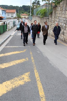 Visita al vial de acceso al CP Manuel Liaño