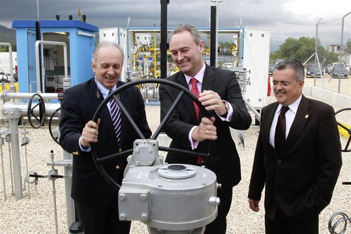 Alberto Fabra en la inauguración del gaseoducto Marina Alta I