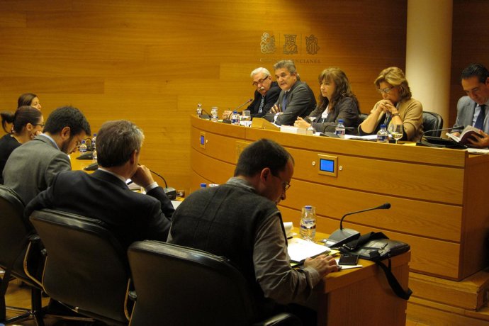 El secretario autonómico del Sector Público Empresarial, Bruno Broseta, en Corts