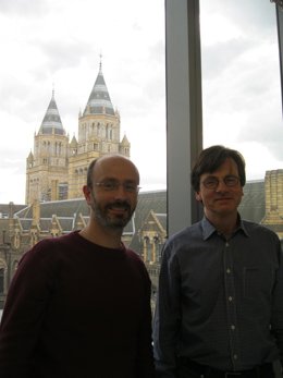 Andrés Baselga (izqda) con Alfried Vogler
