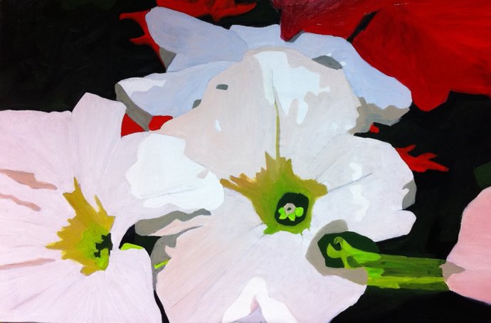 Lourdes Pardo inaugura la exposición "Entre flores, formas y colores"         