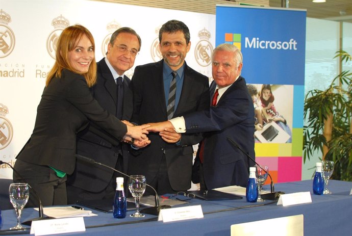 Firma convenio Microsoft - Real Madrid