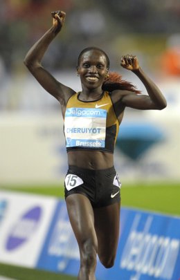 La keniata Vivian Cheruiyot, campeona mundial de 5.000 y 10.000 metros