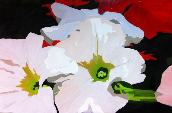 Lourdes Pardo inaugura la exposición "Entre flores, formas y colores"         