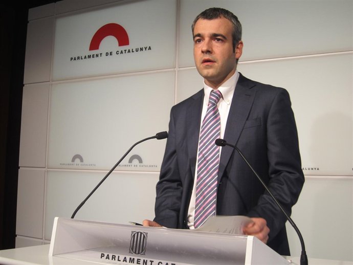 El portavoz del PSC en el Parlament, Maurici Lucena