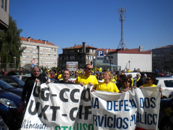 Protesta en Vigo en defensa de la Justicia