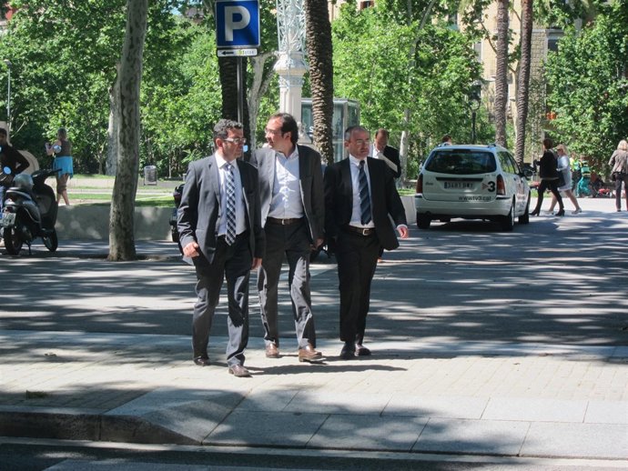Francesc Sánchez, Josep Rull, Ferran Falcó (CiU)