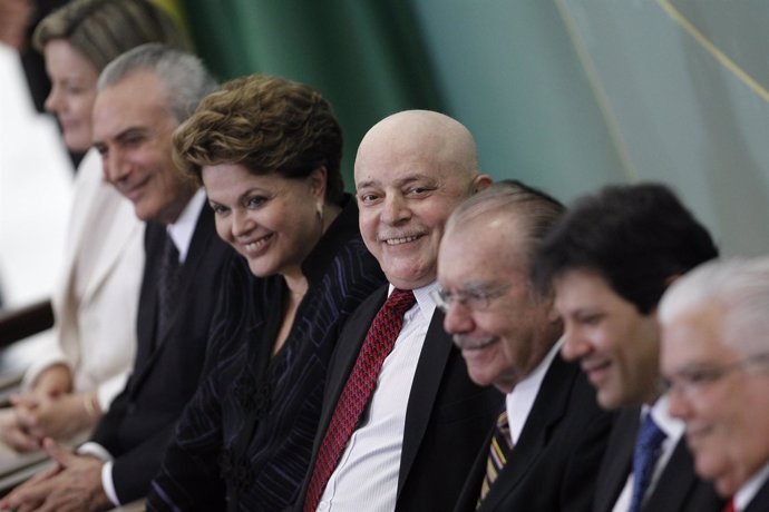 Ex Presidente De Brasil Luis Ignacio 'Lula' Da Silva Y Dilma Rouseff