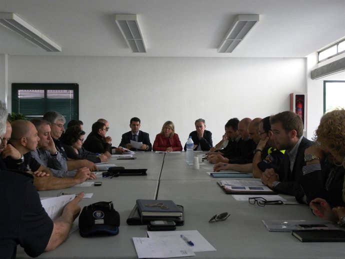 Imagen de la reunión consejo coordinación Policía Local
